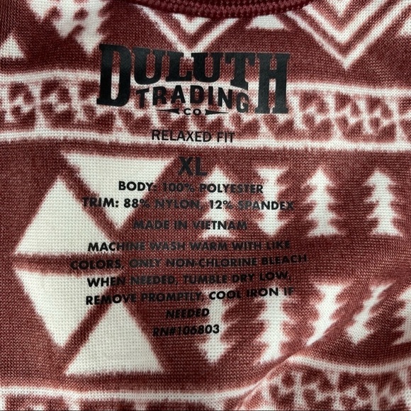 Duluth Trading Co Men's Checkpoint Fleece Pattern 1/4 Zip Mock Pullover. Size XL - Picture 6 of 7